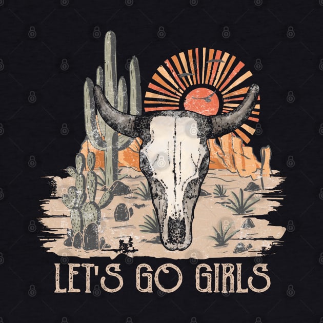 Retro Let's Go Girls Funny Gifts Boys Girls by DesignDRart